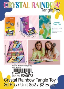 Crystal Rainbow Tangle Toy