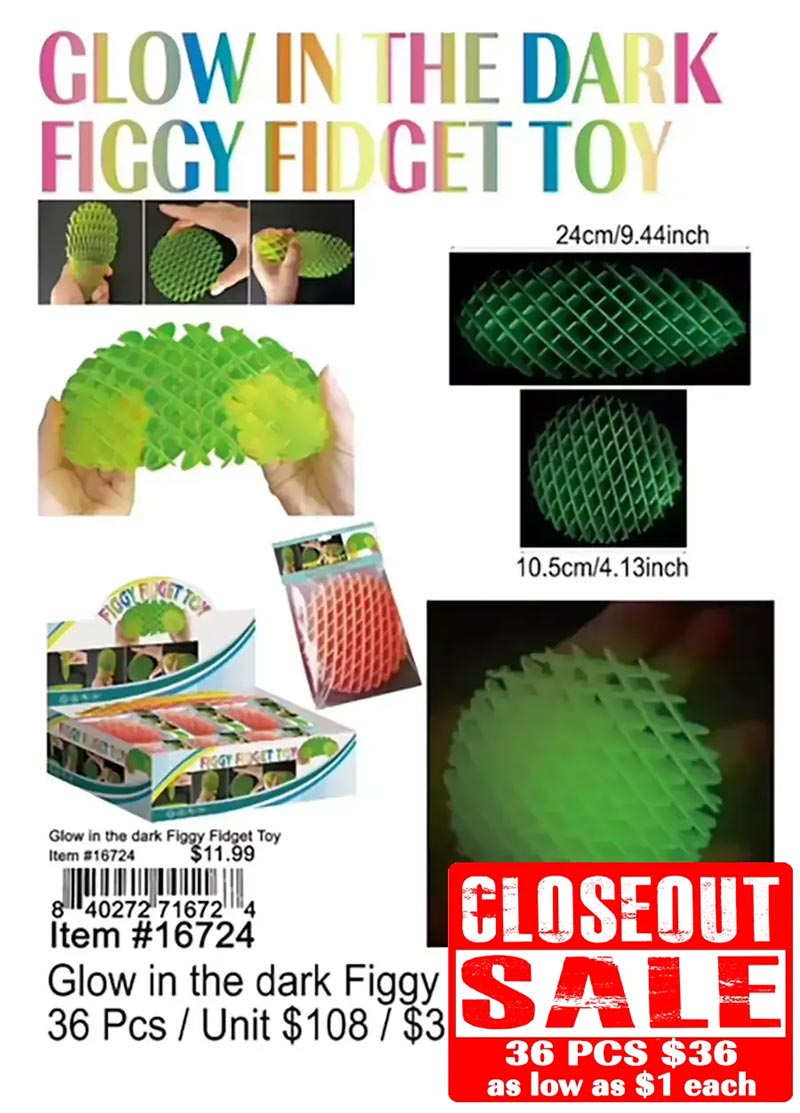 Glow in the Dark Figgy Fidget Toy