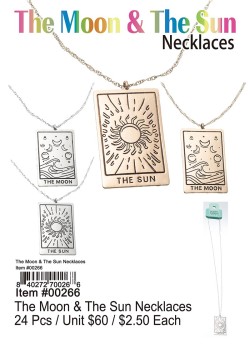 The Moon and The Sun Necklaces