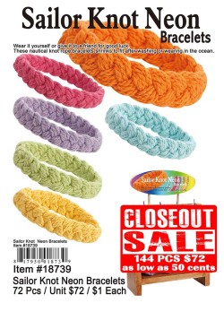 Sailor Knot Neon Bracelets