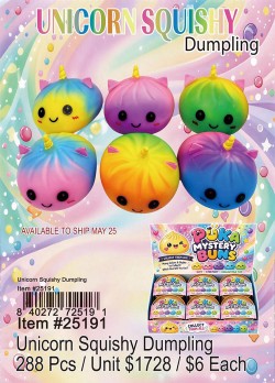 Unicorn Squishy Dumpling