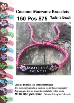 Coconut Macrame Bracelets -Madeira Beach