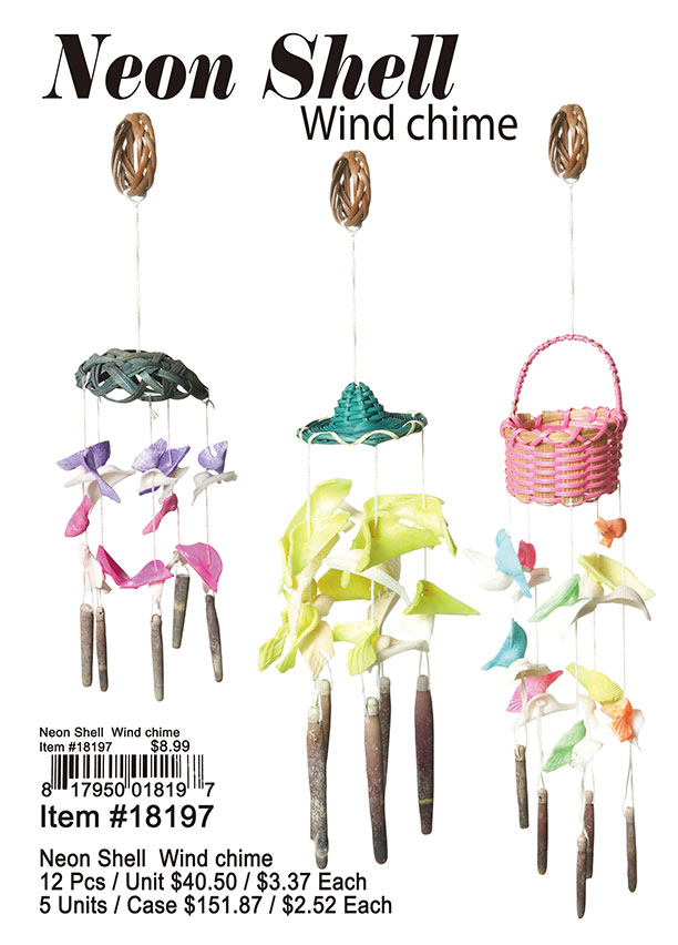 Neon Shell Wind Chimes