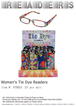 Women Tie Dye Readers