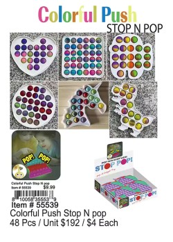 Colorful Push Stop N Pop