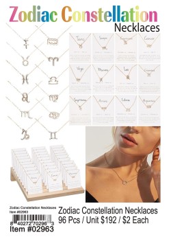 Zodiac Constellation Necklaces