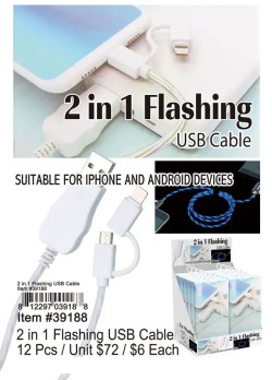2-in-1 Flashing USB Cable
