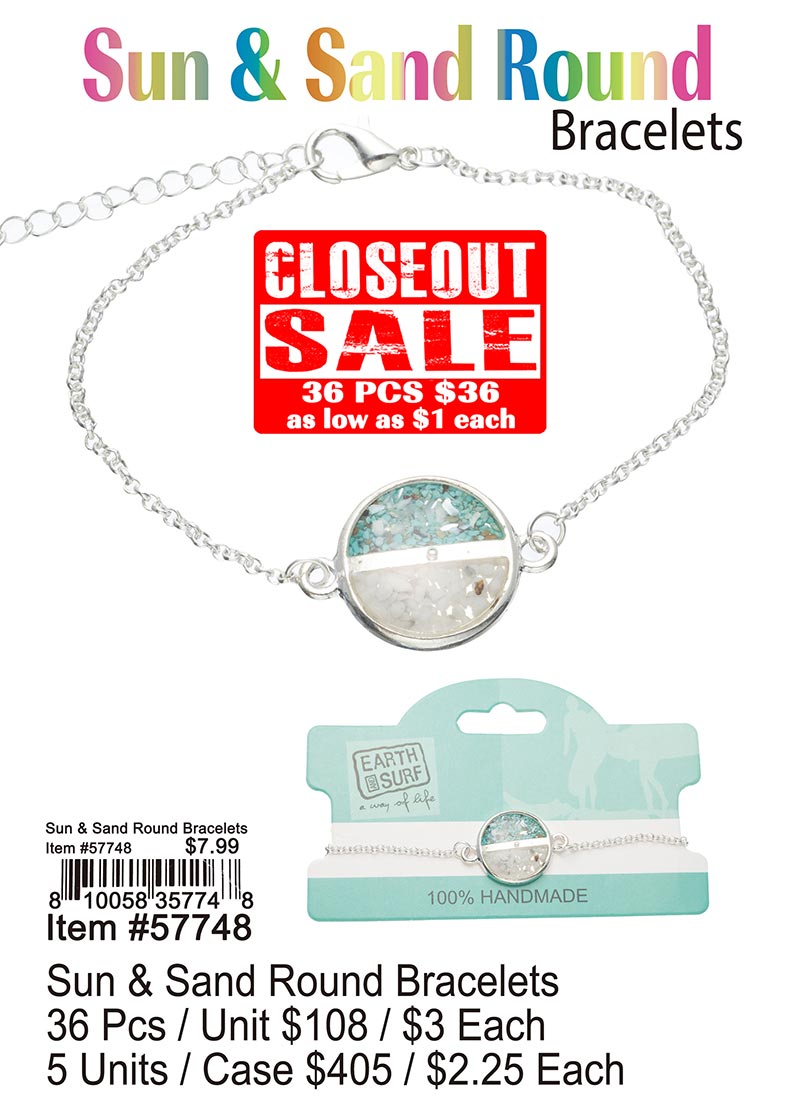 Sun and Sand Round Bracelets