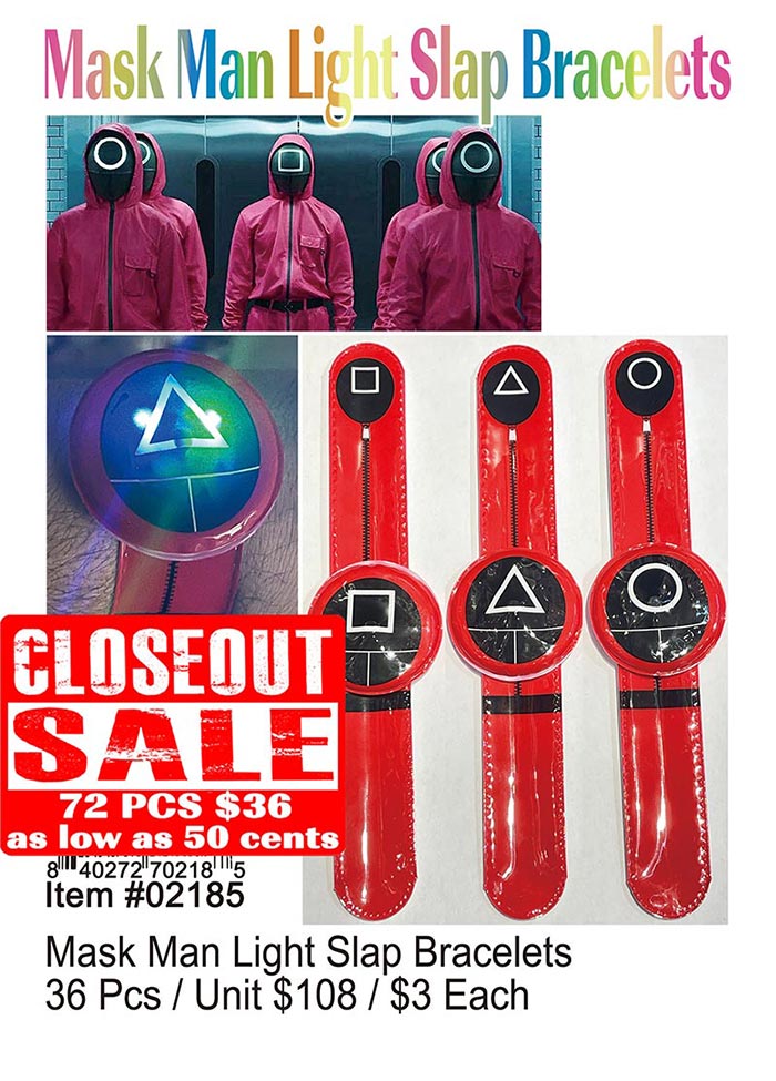 Mask Man Slap Bracelets (CL)