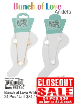 Bunch Of Love Anklets