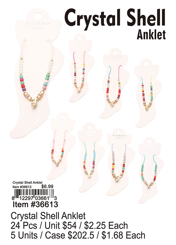 Crystal Shell Anklets