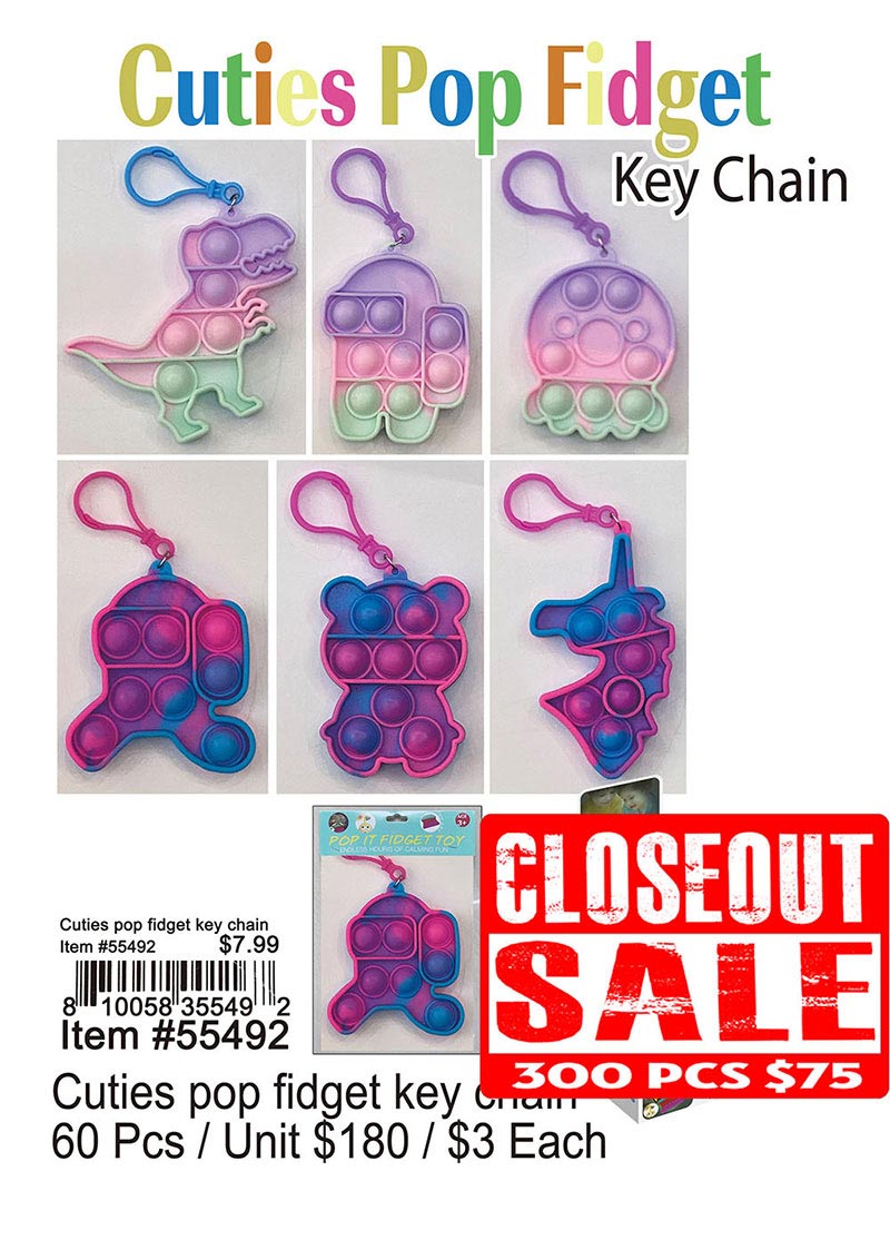 Cuties Pop Fidget Keychain