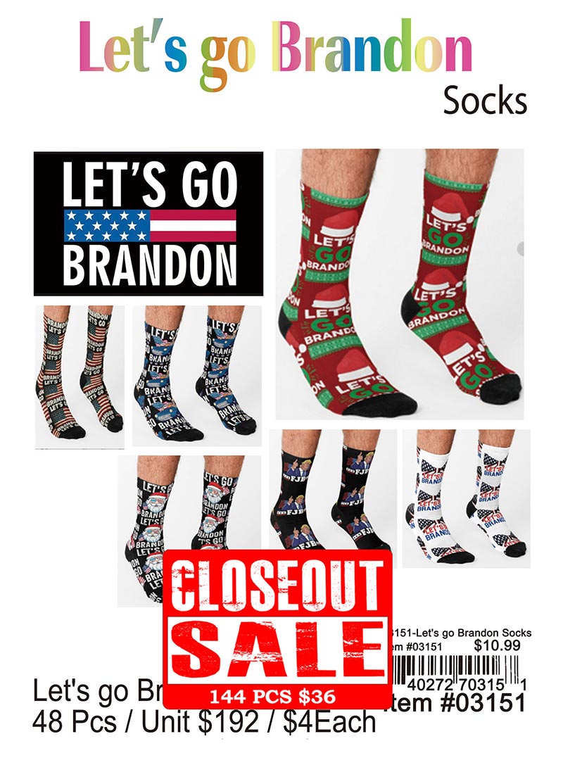 Lets Go Brandon Socks