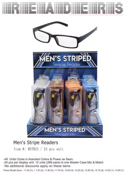 Men Stripe Readers