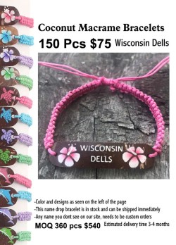 Coconut Macrame Bracelets -Wisconsin Dells