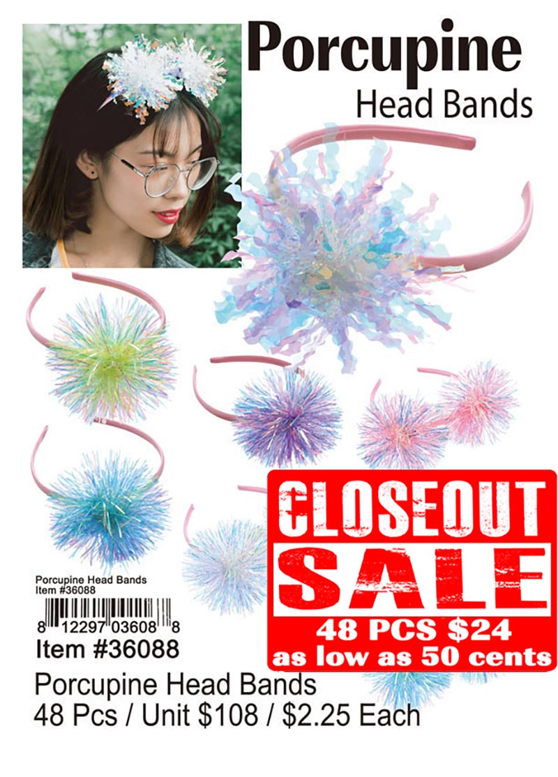 Porcupine Head Bands