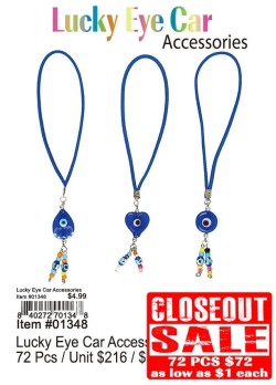 Lucky Eye Car Accessories 72 Pcs. - Closeout