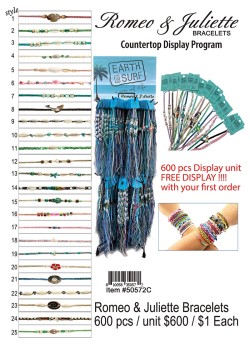 Romeo and Juliette Bracelets Counter Top