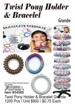 Twist Pony Holder and Bracelet Grande