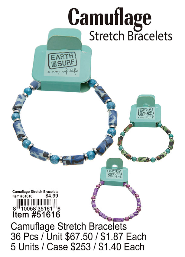 Camuflage Stretch Bracelets