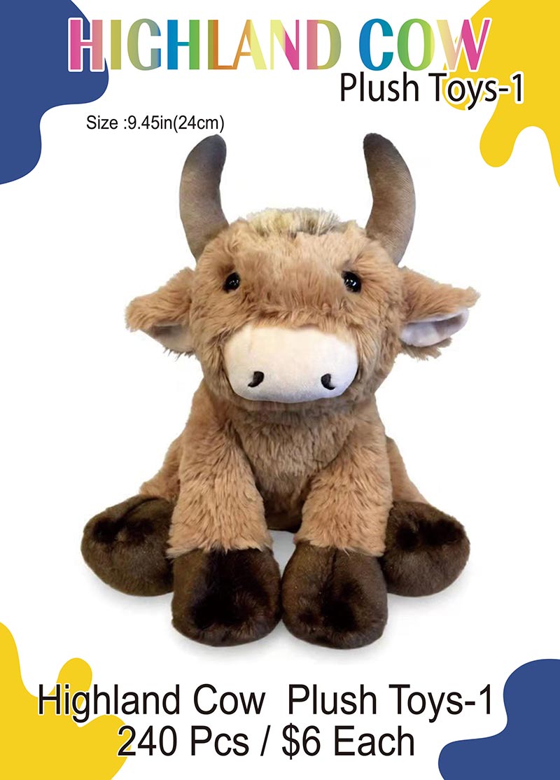 Wholesale Highland Cow Plush Toy-1
