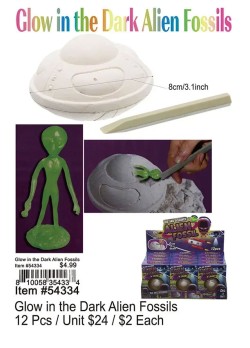 Glow In The Dark Alien Fossils