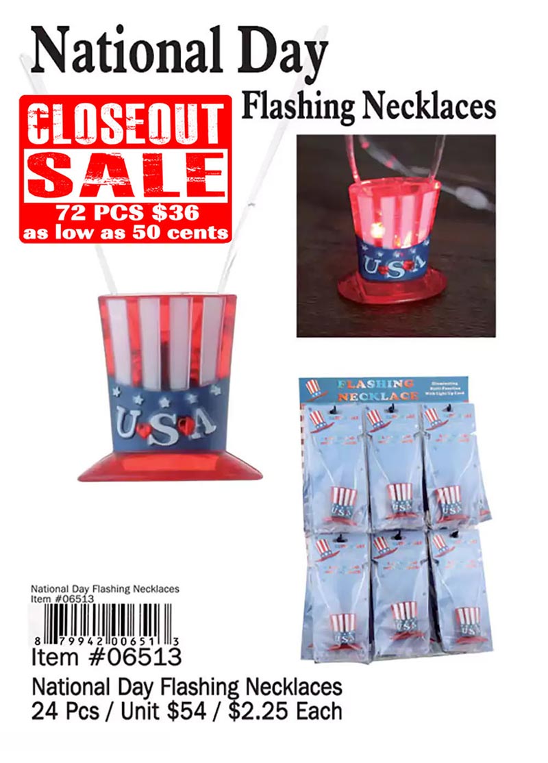National Day Flashing Necklace