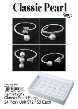 Classic Pearl Rings