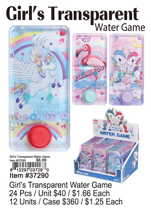 Girl Transparent Water Game 24 Pcs.