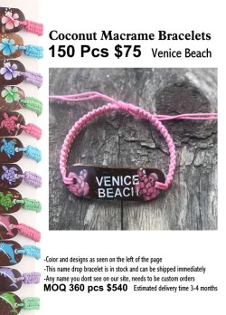 Coconut Macrame Bracelets -Venice Beach