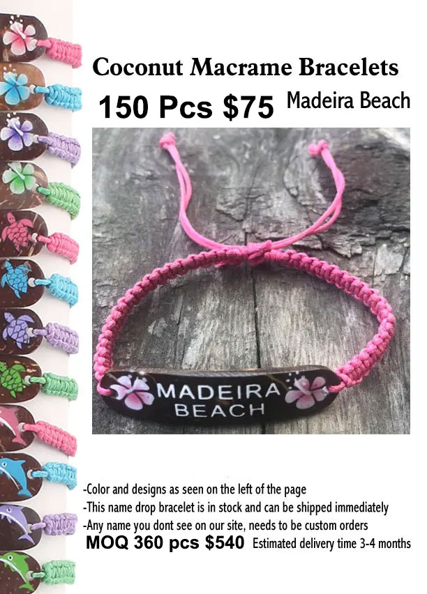 Coconut Macrame Bracelets -Madeira Beach