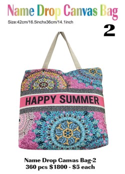 Name Drop Canvas Bag-2 360 Pcs.