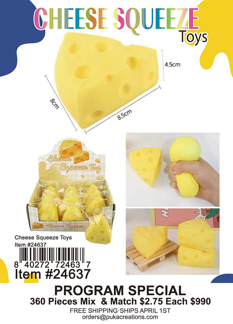Wholesale Cheese Squeeze Toys