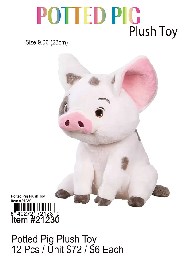 Potted Pig Plush Toy