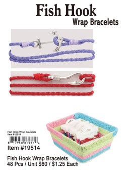 Fish Hook Wrap Bracelets