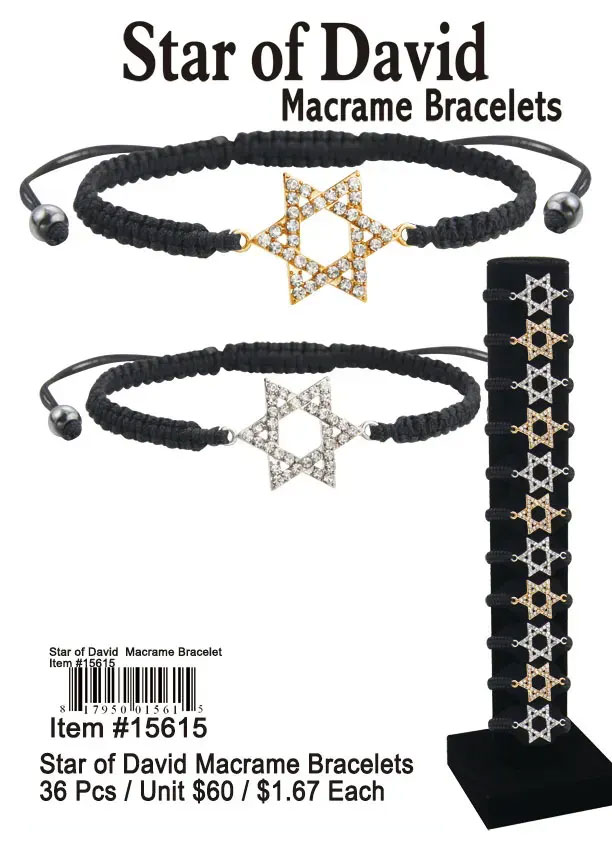 Star of David Macrame Bracelets