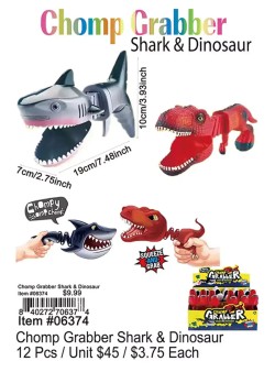 Chomp Grabber Shark and Dinosaur