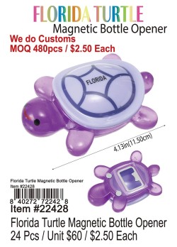 Florida Turtle Magnetic Bottle Opener