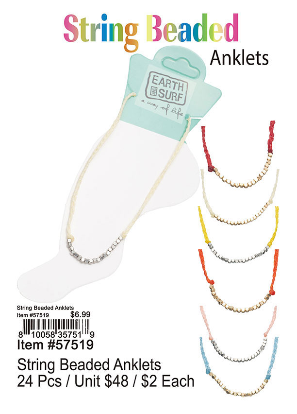 String Beaded Anklets