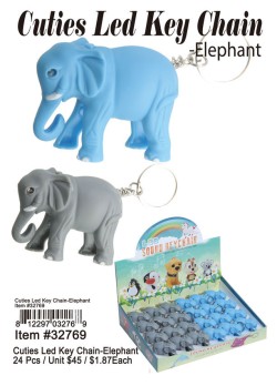Cutie LED Keychain-Elephant