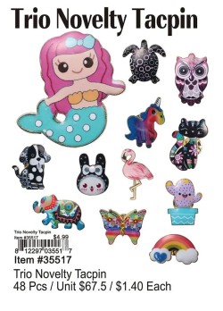 Trio Novelty Tacpin