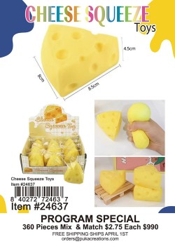 Cheese Squeeze Toys