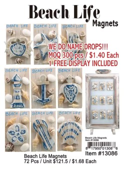 Beach Life Magnets 72 Pcs.