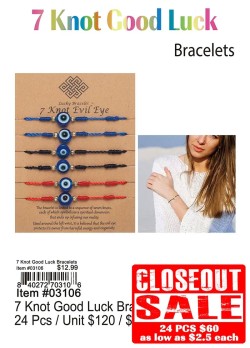 7 Knot Good Luck Bracelets