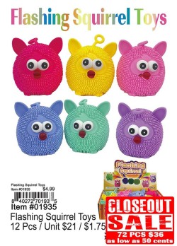 Flashing Squirrel Toys