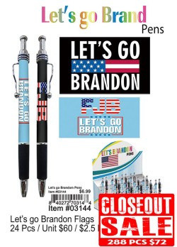 Lets Go Brandon Pens - Closeout 288 Pcs.