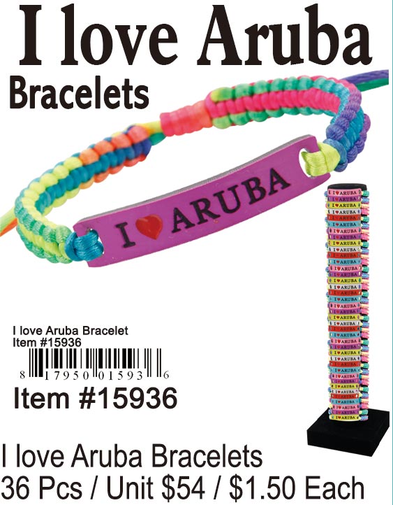 I Love Aruba Bracelets