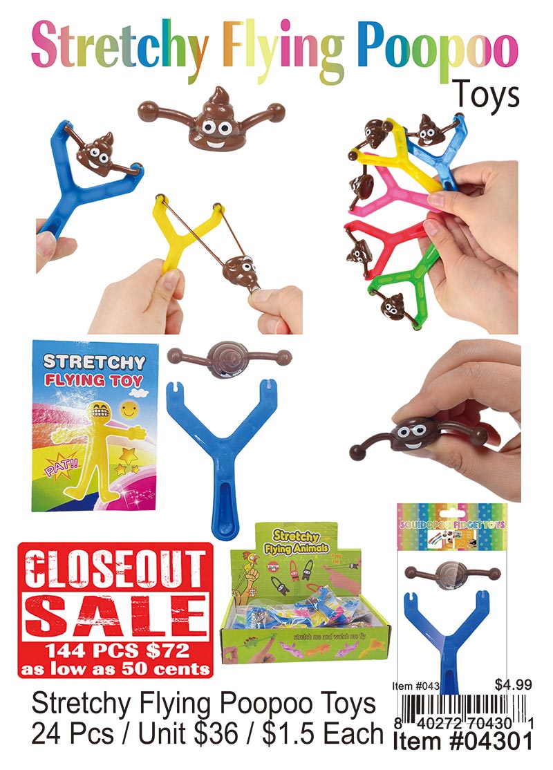 Stretchy Flying Poopoo Toys