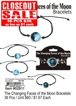 The Changing Faces Of The Moon Bracelets