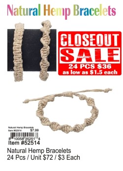 Natural Hemp Bracelets